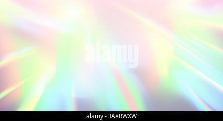 Sfondo astratto iridescente con bellissimi effetti di luce soffusa che deliziano occhi e sensi Illustrazione Vettoriale
