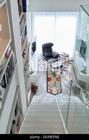 Soggiorno, interior design, Donostia, San Sebastian, Gipuzkoa, paesi Baschi, Spagna Foto Stock