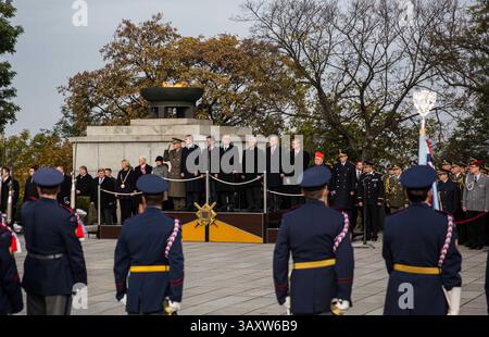 Febbraio 20, 2015 - Praga, Repubblica Ceca - 28 ottobre - 1918 â€" La Prima Guerra Mondiale: Cecoslovacchia dichiara l'indipendenza dalla Austria-ungheria segnando l inizio di un indipendente dello Stato cecoslovacco, dopo 300 anni. (Credito Immagine: © David Tesinsky via ZUMA filo) Foto Stock