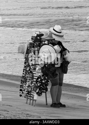 Beach Trader snoozing Foto Stock