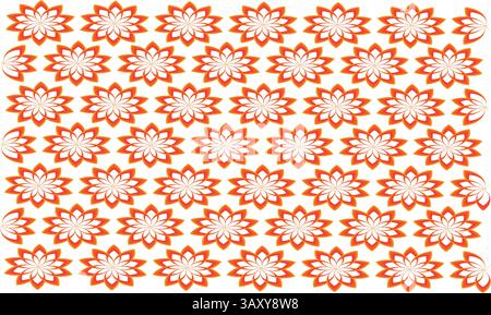 Motivo Flower Design, sfondo con motivo floreale Illustrazione Vettoriale