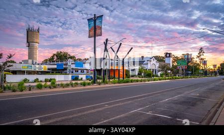 St George, QLD, Australia - Balonne Shire Council Buildings Foto Stock