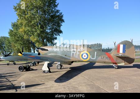 RAF Battle of Britain Memorial Flight, Hawker Hurricane Foto Stock