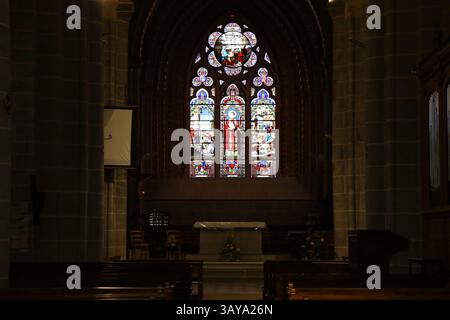 Chiesa di Saint Laurent, città di Parthenay, dipartimento di Deux-Sèvres, Francia di Eric Foto Stock