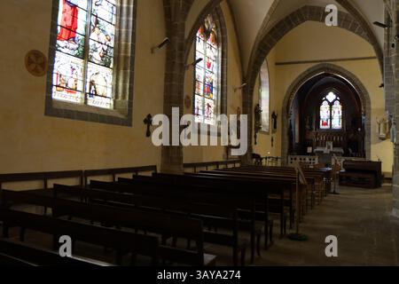 Chiesa di Saint Laurent, città di Parthenay, dipartimento di Deux-Sèvres, Francia di Eric Foto Stock
