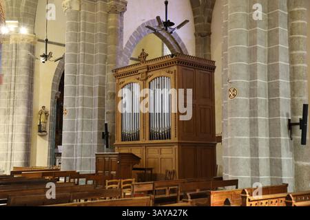 Chiesa di Saint Laurent, città di Parthenay, dipartimento di Deux-Sèvres, Francia di Eric Foto Stock