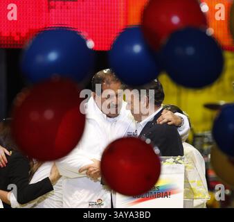 20 giugno 2010 - Bogota, cundinamarca, Colombia - (20/06/2010) Bogota - Cundinamarca (Colombia) 20 giugno 2010. Celebracion de Juan Manuel Santos elegido hoy como presidente de Colombia 2010-2014..foto: Milton Diaz/ El Tiempo (immagine di credito: © El Tiempo/GDA/ZUMApress.com) Foto Stock