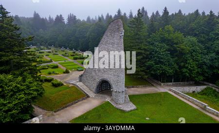 Monumento del corpo d'armata cecoslovacco in Slovacchia. IMMAGINE Foto Stock