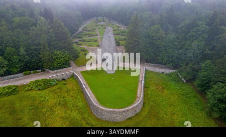 Monumento del corpo d'armata cecoslovacco in Slovacchia. IMMAGINE Foto Stock