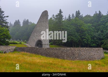Monumento del corpo d'armata cecoslovacco in Slovacchia. IMMAGINE Foto Stock