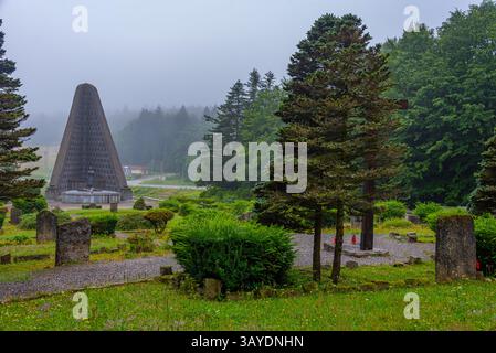 Monumento del corpo d'armata cecoslovacco in Slovacchia. IMMAGINE Foto Stock