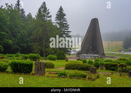 Monumento del corpo d'armata cecoslovacco in Slovacchia. IMMAGINE Foto Stock