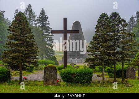 Monumento del corpo d'armata cecoslovacco in Slovacchia. IMMAGINE Foto Stock