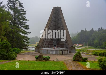 Monumento del corpo d'armata cecoslovacco in Slovacchia. IMMAGINE Foto Stock