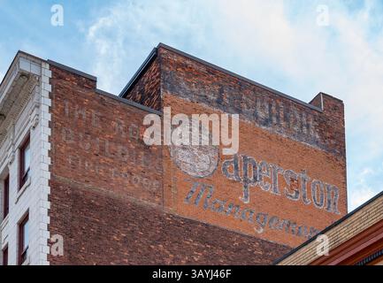 Insegna fantasma a Rochester NY Foto Stock