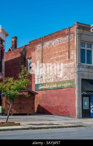 Insegna fantasma a Rochester NY Foto Stock