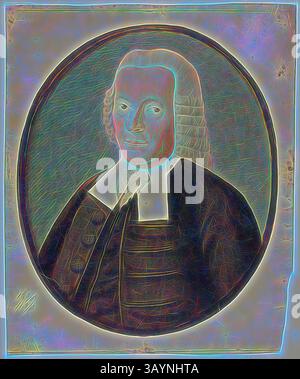 Una figura distinta dall'espressione premurosa, con un abito del XVIII secolo caratterizzato da un colletto alto e un cappotto scuro. Lo sfondo presenta una texture morbida e vorticosa che richiama l'arte storica. Ritratto di un uomo, n.d., artista sconosciuto, inglese, XVIII secolo, Inghilterra, acquerello e grafite su carta, 281 x 204 mm (immagine), 306 x 228 mm (piastra), 390 x 272 mm (foglio) Arte classica con un tocco moderno reinventata da Artotop Foto Stock