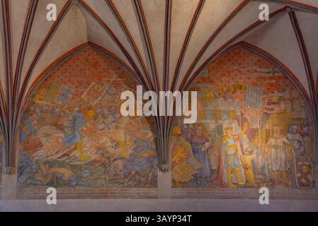 Malbork, Polonia, 11 agosto 2024: Interno del castello di Malbork a PolandIMAGE Foto Stock