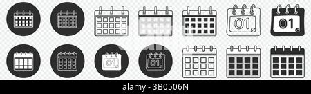Semplice Icona calendario Illustrazione Vettoriale
