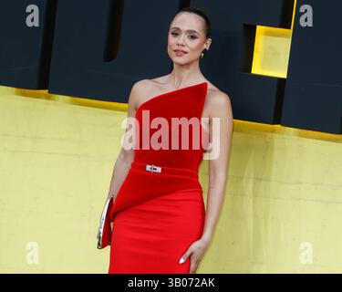 Nathalie Emmanuel partecipa alla prima europea di "Thunderbolts" al Cineworld Leicester Square di Londra. Foto Stock