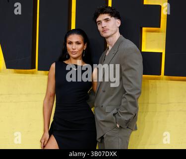 Emily Faye Miller e Cam Holmes partecipano alla prima europea Thunderbolts al Cineworld di Leicester Square, Londra. Foto Stock