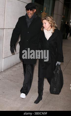 19 gennaio 2008 - New York, New York, Stati Uniti - FUORI DATA 1-19-08 - ELLEN POMPEO E MARITO CHRIS AVERY. K56327JBB(immagine di credito: © John Barrett/Globe Photos/ZUMAPRESS.com) Foto Stock