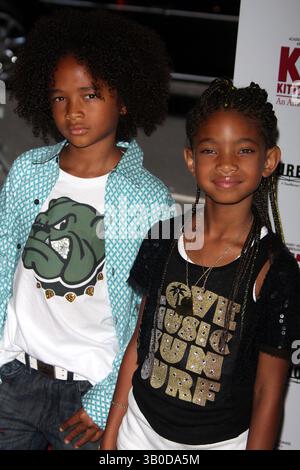 19 giugno 2008 - New York, New York, Stati Uniti - 06-19-08 2008.JADEN SMITH, WILLOW SMITH. ANTEPRIMA DI NEW YORK DI "KIT KITTREDGE: AN AMERICAN GIRL. AL TEATRO ZIEGFELD. - K58644JBB(immagine di credito: © John Barrett/Globe Photos/ZUMAPRESS.com) Foto Stock