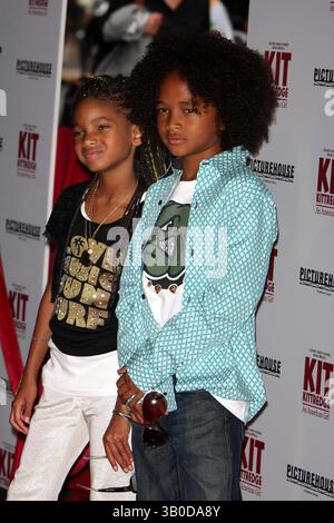 19 giugno 2008 - New York, New York, Stati Uniti - 06-19-08 2008.JADEN SMITH, WILLOW SMITH. ANTEPRIMA DI NEW YORK DI "KIT KITTREDGE: AN AMERICAN GIRL. AL TEATRO ZIEGFELD. - K58644JBB(immagine di credito: © John Barrett/Globe Photos/ZUMAPRESS.com) Foto Stock