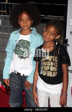 19 giugno 2008 - New York, New York, Stati Uniti - 06-19-08 2008.JADEN SMITH, WILLOW SMITH. ANTEPRIMA DI NEW YORK DI "KIT KITTREDGE: AN AMERICAN GIRL. AL TEATRO ZIEGFELD. - K58644JBB(immagine di credito: © John Barrett/Globe Photos/ZUMAPRESS.com) Foto Stock