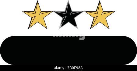 Design vintage retro Vector con logo per banner - stile classico e senza tempo Illustrazione Vettoriale