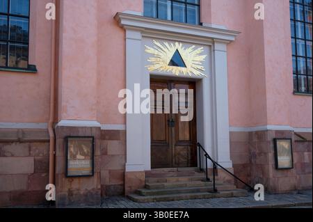 Storkyrkan, chiamata anche Stockholms domkyrka e Sankt Nikolai kyrka, è la più antica chiesa di Stoccolma. Foto Stock