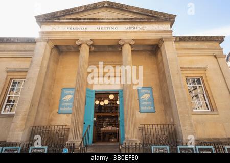 England, Somerset, Bath, Topping Company Bookshop, facciata esterna Foto Stock