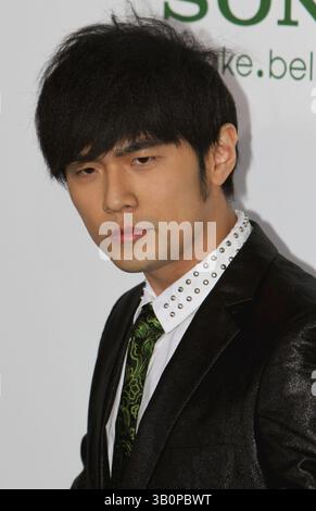 10 gennaio 2011 - Hollywood, California, Stati Uniti - JAY CHOU alla premiere "Green Hornet" tenutasi al Mann Grauman's Chinese Theatre di Hollywood, California. (Immagine di credito: © Glenn Weiner/ZUMAPRESS.com) Foto Stock