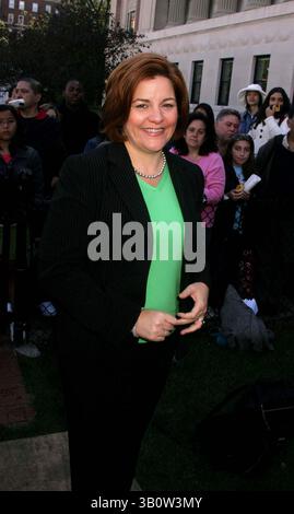 16 ottobre 2007 - New York, New York, Stati Uniti - K55114RM.THE NEW YORK TIMES 3A LETTURA ANNUALE DI GRANDI BAMBINI ALLA COLUMBIA UNIVERSITY , NEW YORK New YORK 10-14-2007.CHRISTINE QUINN. (Immagine di credito: © Rick Mackler/Globe Photos/ZUMAPRESS.com) Foto Stock