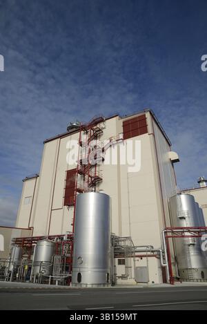 HOKITIKA, NUOVA ZELANDA, 27 GIUGNO 2016: Lo stabilimento di Westland Milk Products impiega centinaia di persone a Hokitika, nuova Zelanda, Oceania Foto Stock