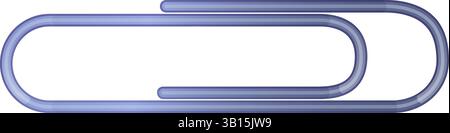 Graffetta, oggetto metallico di cancelleria Illustrazione Vettoriale