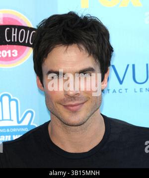 Ian Somerhalder arriva ai Teen Choice Awards 2013 a Universal City, California - 11 agosto 2013 Foto Stock