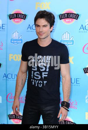 Ian Somerhalder arriva ai Teen Choice Awards 2013 a Universal City, California - 11 agosto 2013 Foto Stock