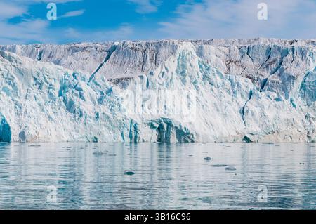 Ghiacciaio Lilliehook nel Lilliehookfjorden, Norvegia, Svalbard, Lillihookfjorden Foto Stock