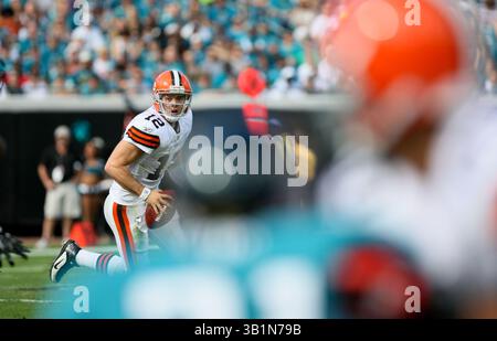 21 novembre 2010: Il quarterback dei Cleveland Browns Colt McCoy #12 durante la gara NFL tra i Cleveland Browns e i Jacksonville Jaguars all'EverBank Field di Jacksonville, Florida. Jacksonville sconfisse Cleveland 24-20. Daniel Goncalves/CSM(immagine di credito: © Daniel Goncalves/Cal Sport Media/ZUMAPRESS.com) Foto Stock
