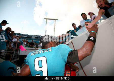 21 novembre 2010: Il quarterback dei Jacksonville Jaguars David Garrard n. 9 dopo la gara NFL tra i Cleveland Browns e i Jacksonville Jaguars all'EverBank Field di Jacksonville, Florida. Jacksonville sconfisse Cleveland 24-20. Daniel Goncalves/CSM(immagine di credito: © Daniel Goncalves/Cal Sport Media/ZUMAPRESS.com) Foto Stock