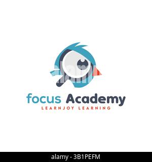 Design del logo Education in modello vettoriale per Education institute Illustrazione Vettoriale