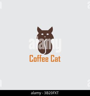 Logo per animali domestici, logo per gatti e cani in modello vettoriale Illustrazione Vettoriale