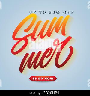 tag di vendita, sfondo estivo e design dello sfondo vettoriale Illustrazione Vettoriale