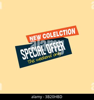 tag di vendita, sfondo estivo e design dello sfondo vettoriale Illustrazione Vettoriale