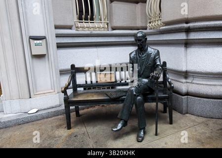 New York, Stati Uniti d'America - 10 settembre 2023: Monumento Jan Karski a New York negli Stati Uniti d'America Foto Stock
