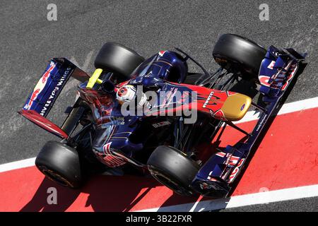 Jaime Alguersuari (ESP) Scuderia Toro Rosso STR6...test di Formula 1, giorno 1 Foto Stock