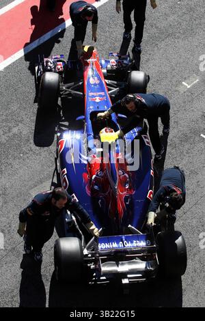 Jaime Alguersuari (ESP) Scuderia Toro Rosso STR6...test di Formula 1, giorno 1 Foto Stock