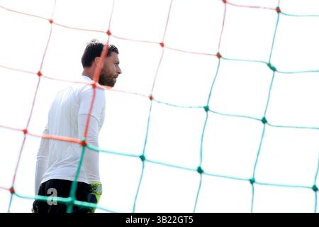 Venezia, Italia. 27 aprile 2025. Pre-partita in azione durante la partita di calcio di serie A tra Venezia e A.. C Milano allo Stadio Pier Luigi Penzo, Nord Est Italia - domenica 27 aprile 2025. Sport - calcio (foto di Paola Garbuio /Lapresse) credito: LaPresse/Alamy Live News Foto Stock