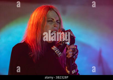 26 aprile 2025. Mocvara Zagreb, - lo spettacolo dal vivo della band americana Coven Foto Stock